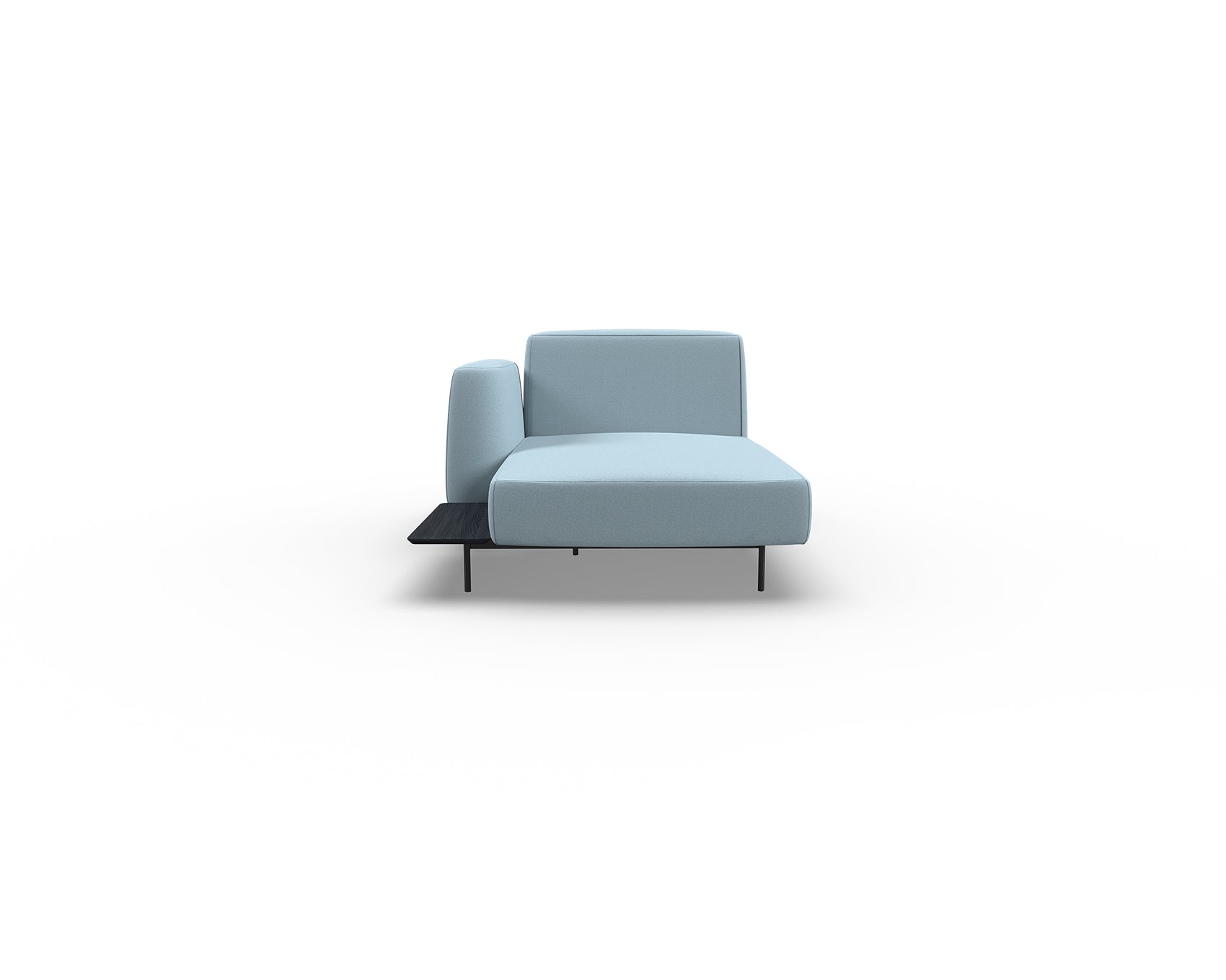 Noon Sofa Left Chaise with Shelf
